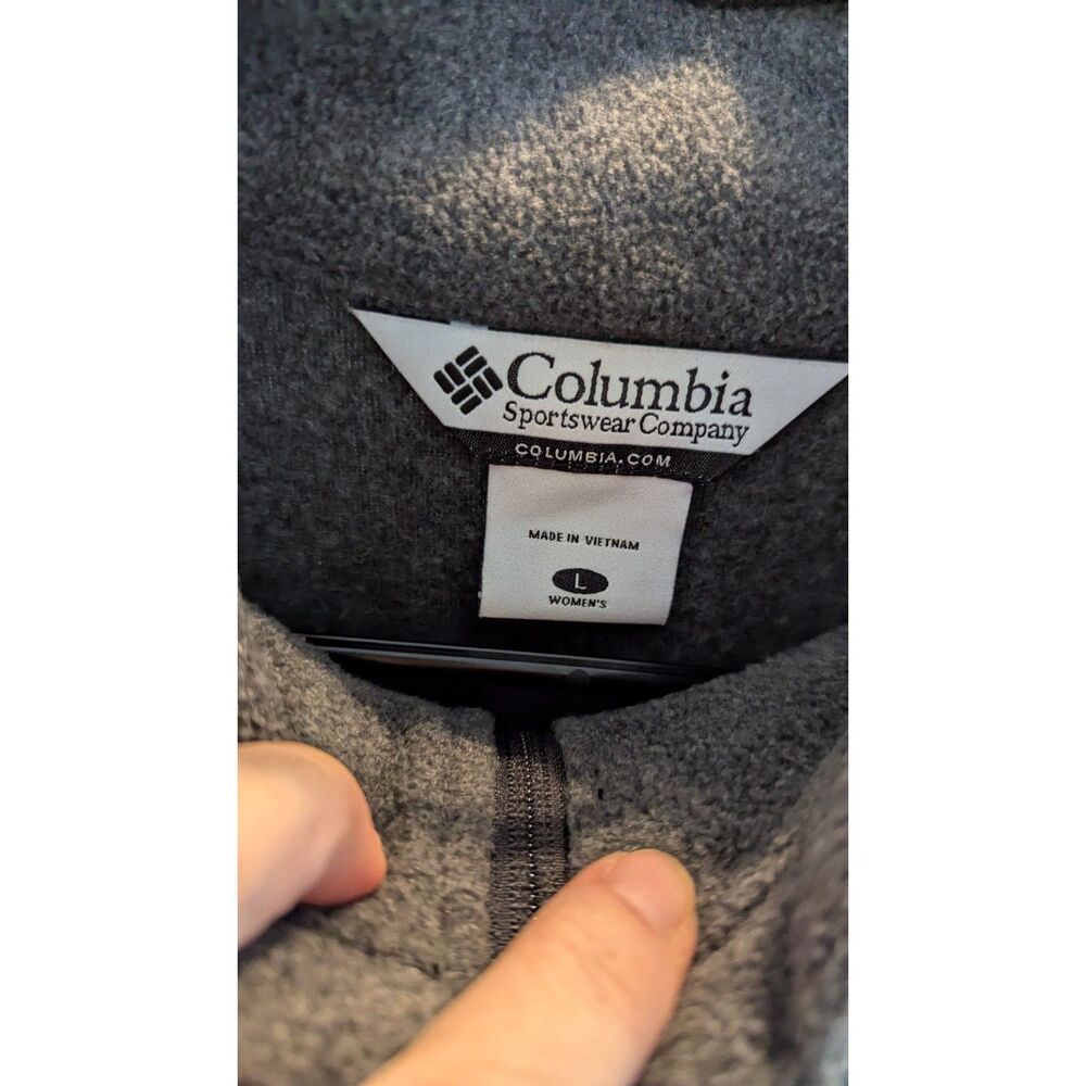 Columbia Women's Fleece Jacket Gray Size Large